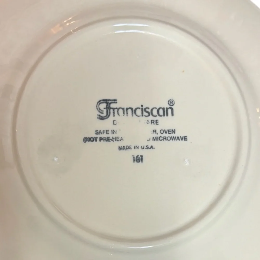 Franciscan Desert Rose 8” Salad Plate Vintage Hand Painted Dishes USA Made Cream